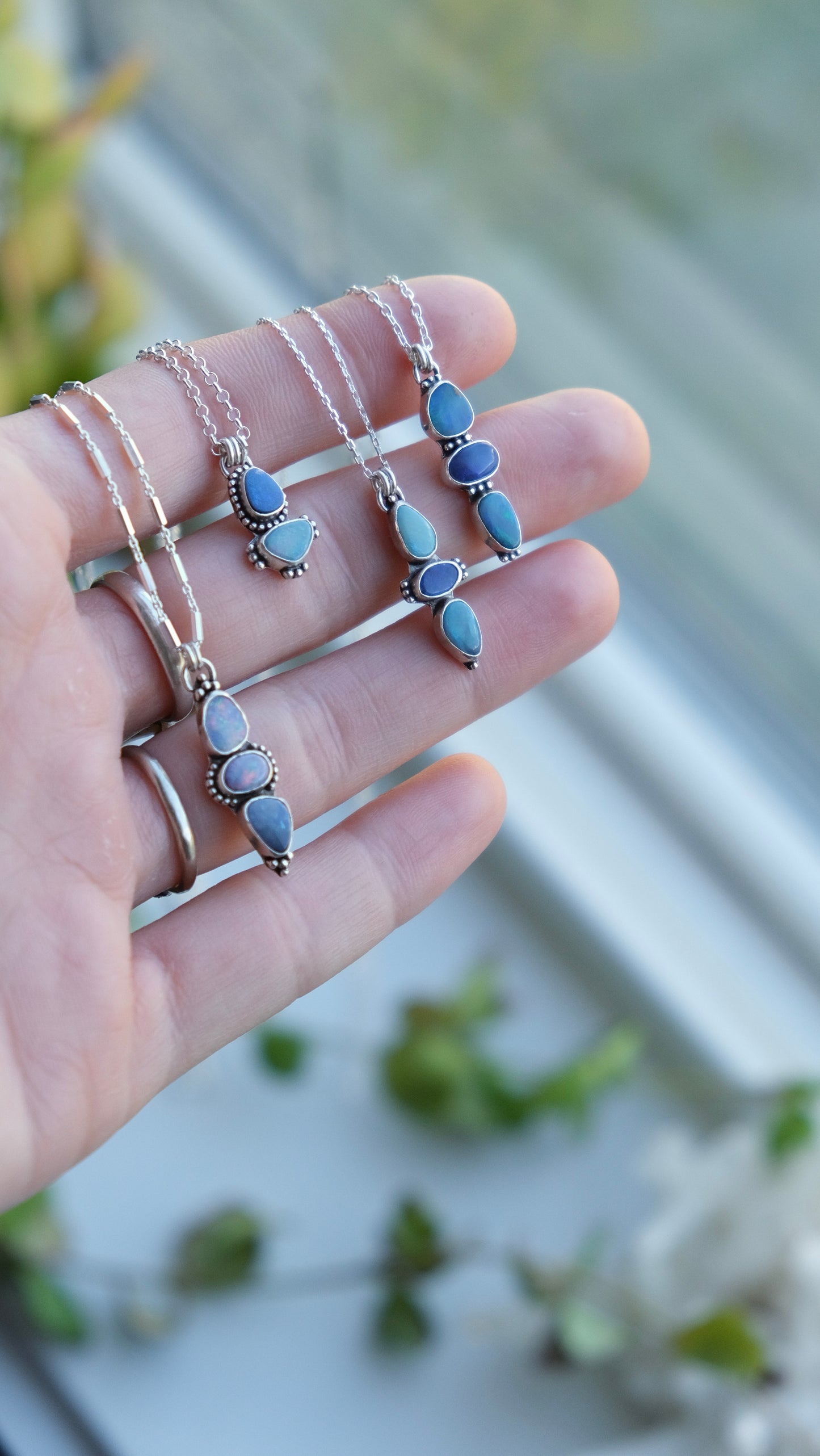 Opal Pendant Necklace