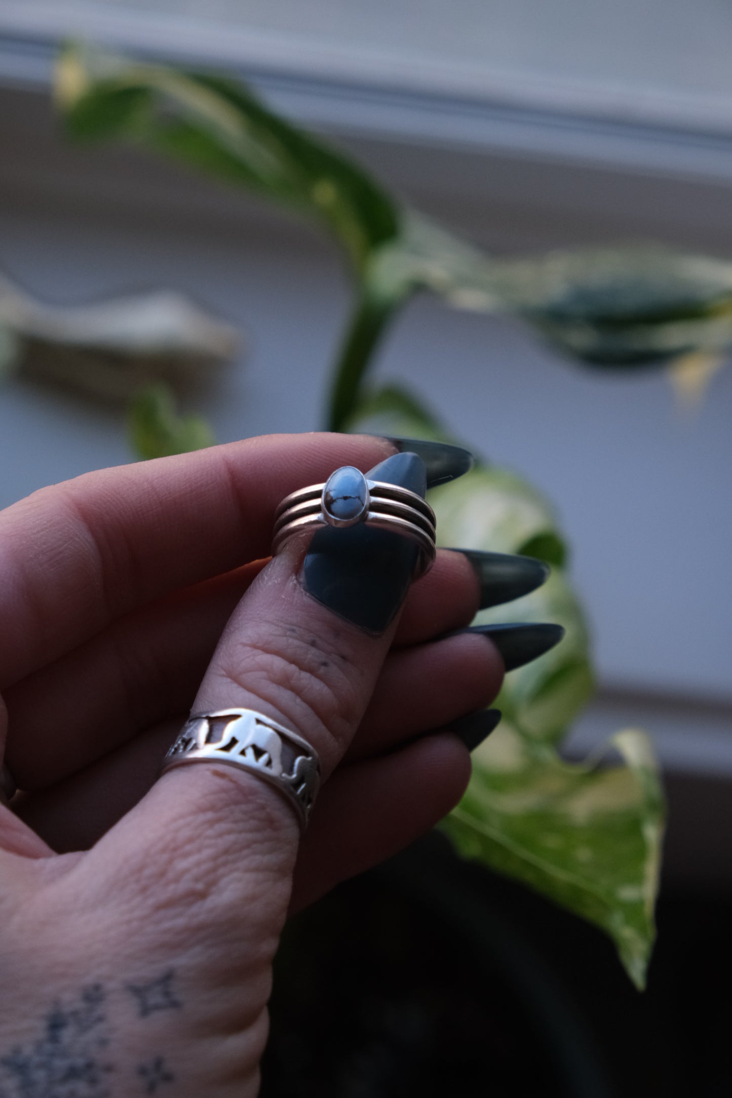 Turquoise Trio Ring -size 7.5