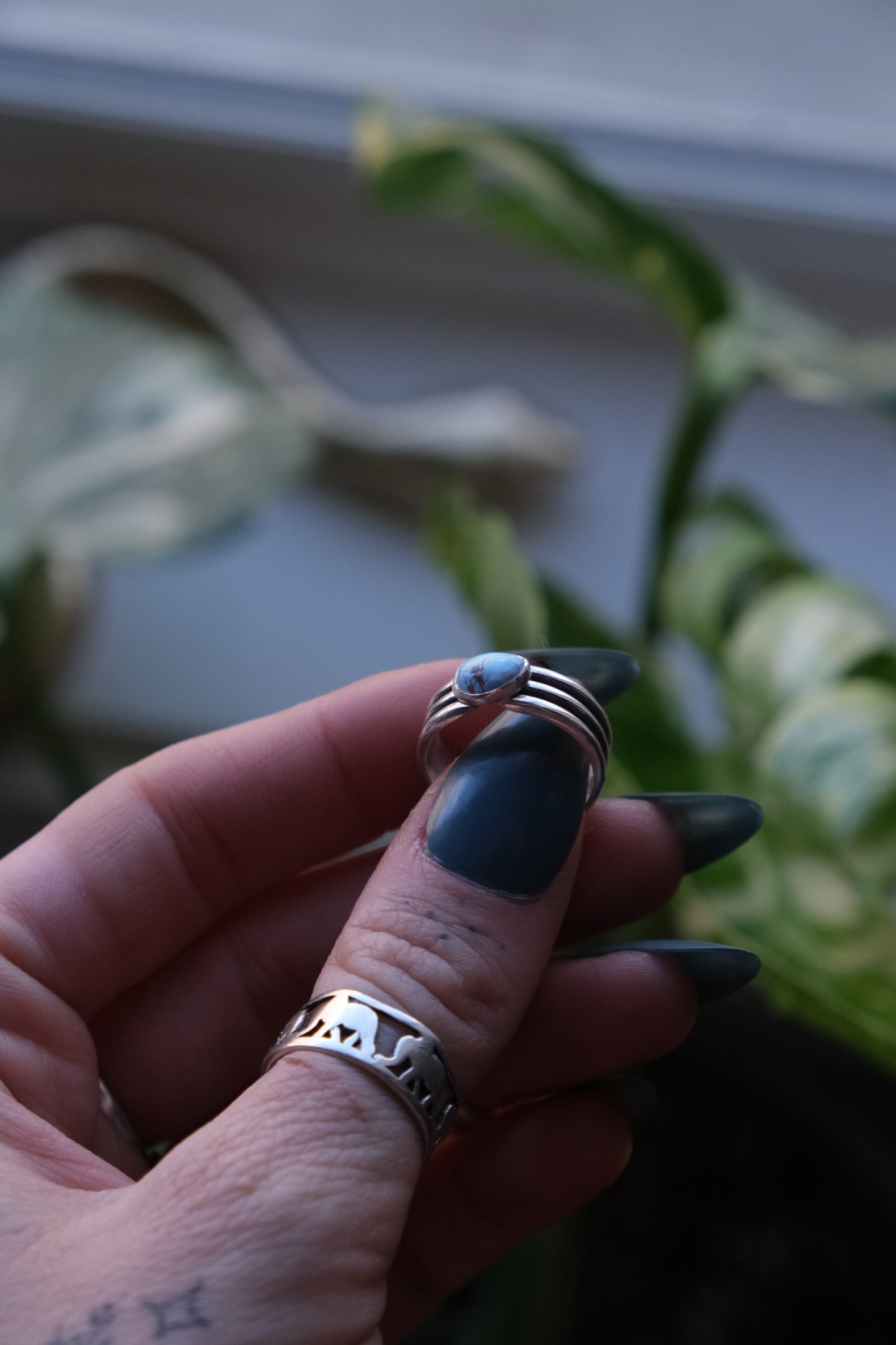 Turquoise Trio Ring -size 6.5