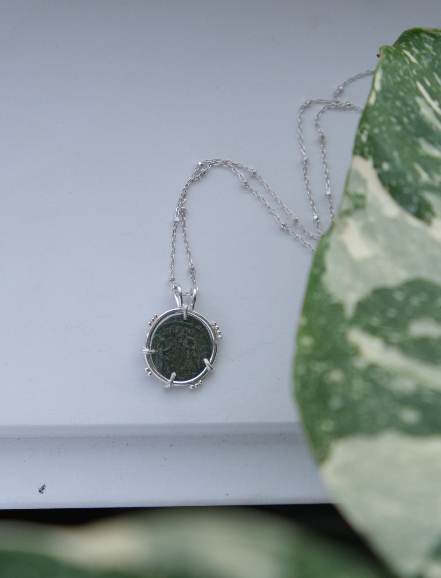 Ancient Roman, Constantine Era Coin Necklace