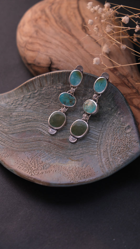 Turquoise Trio Drops