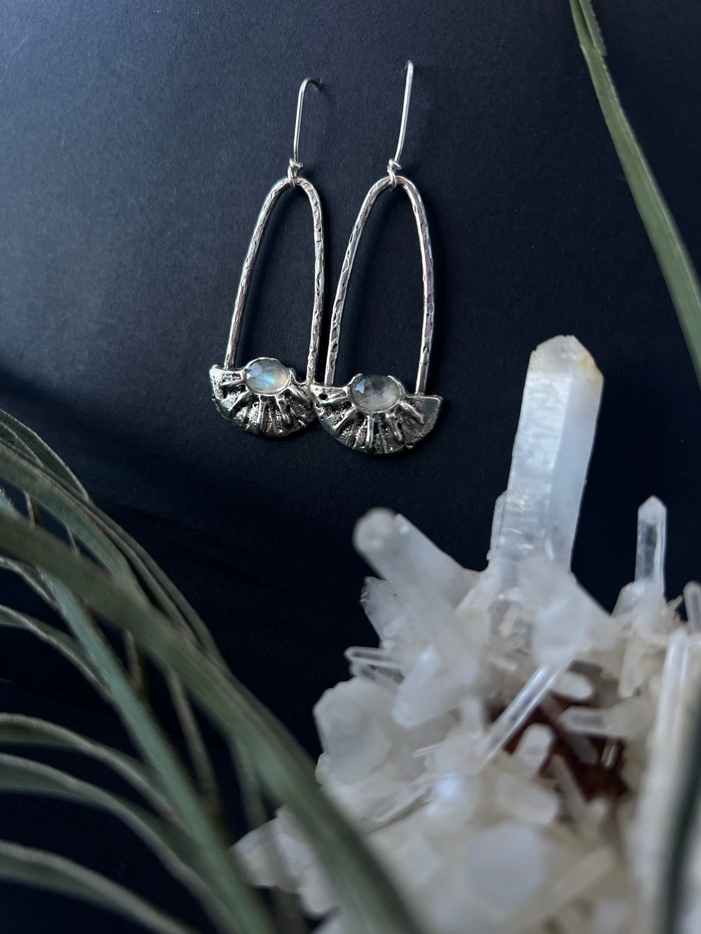 The Inti Arches, Moonstone Earrings