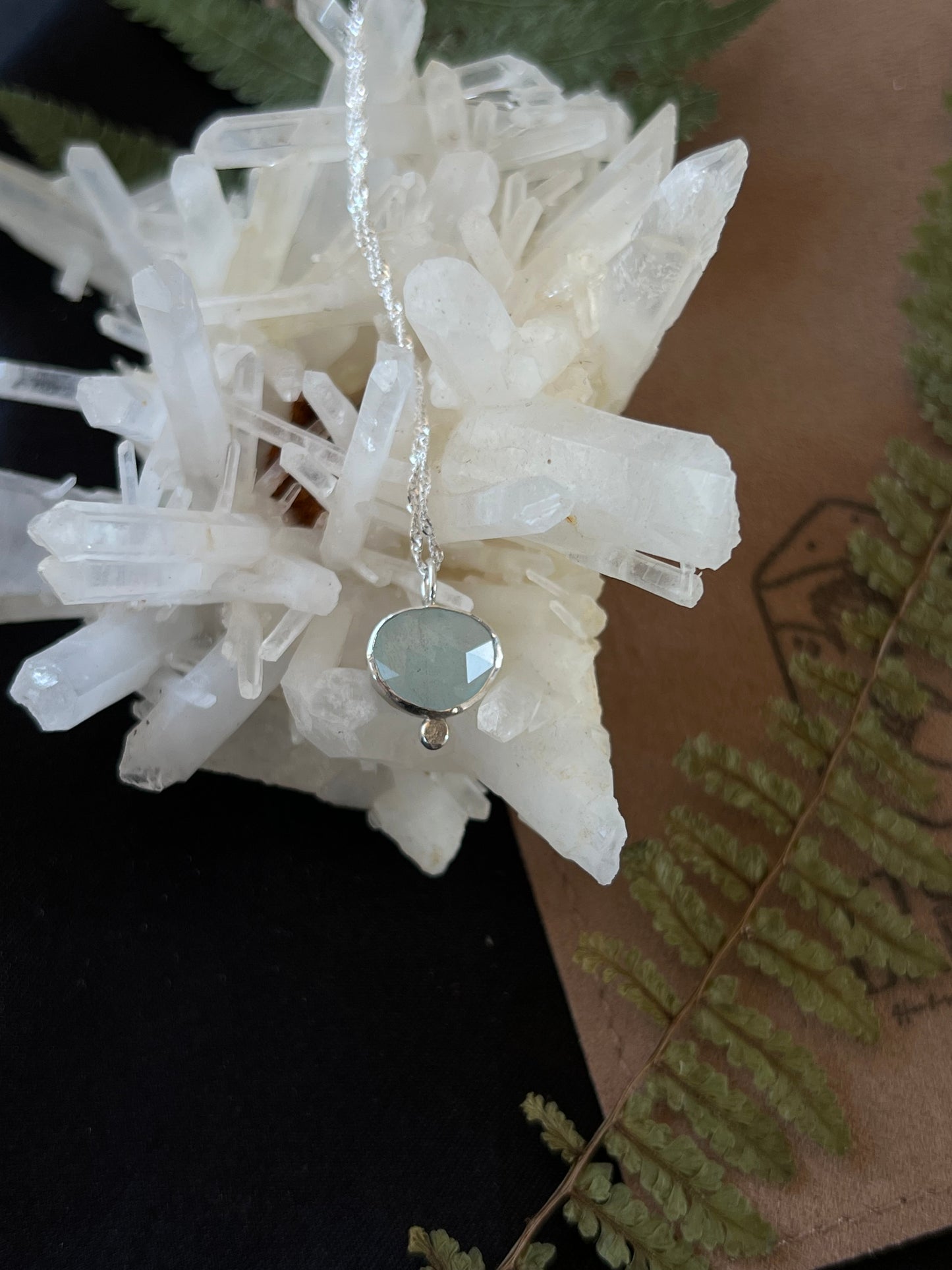 Aquamarine Pendant Necklace