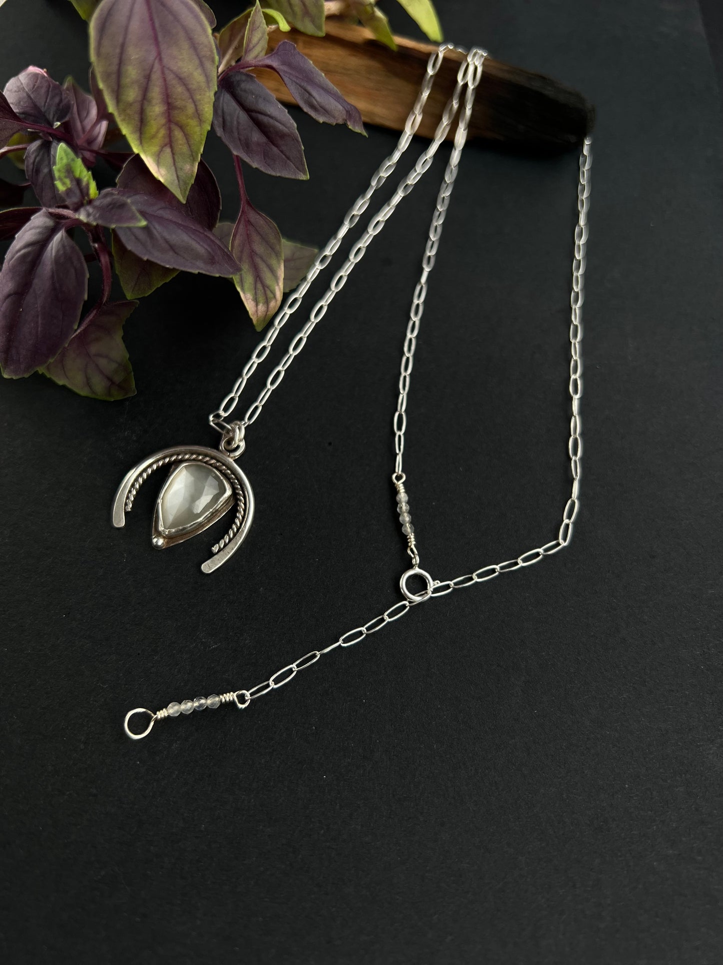 Gray Moonstone Pendant