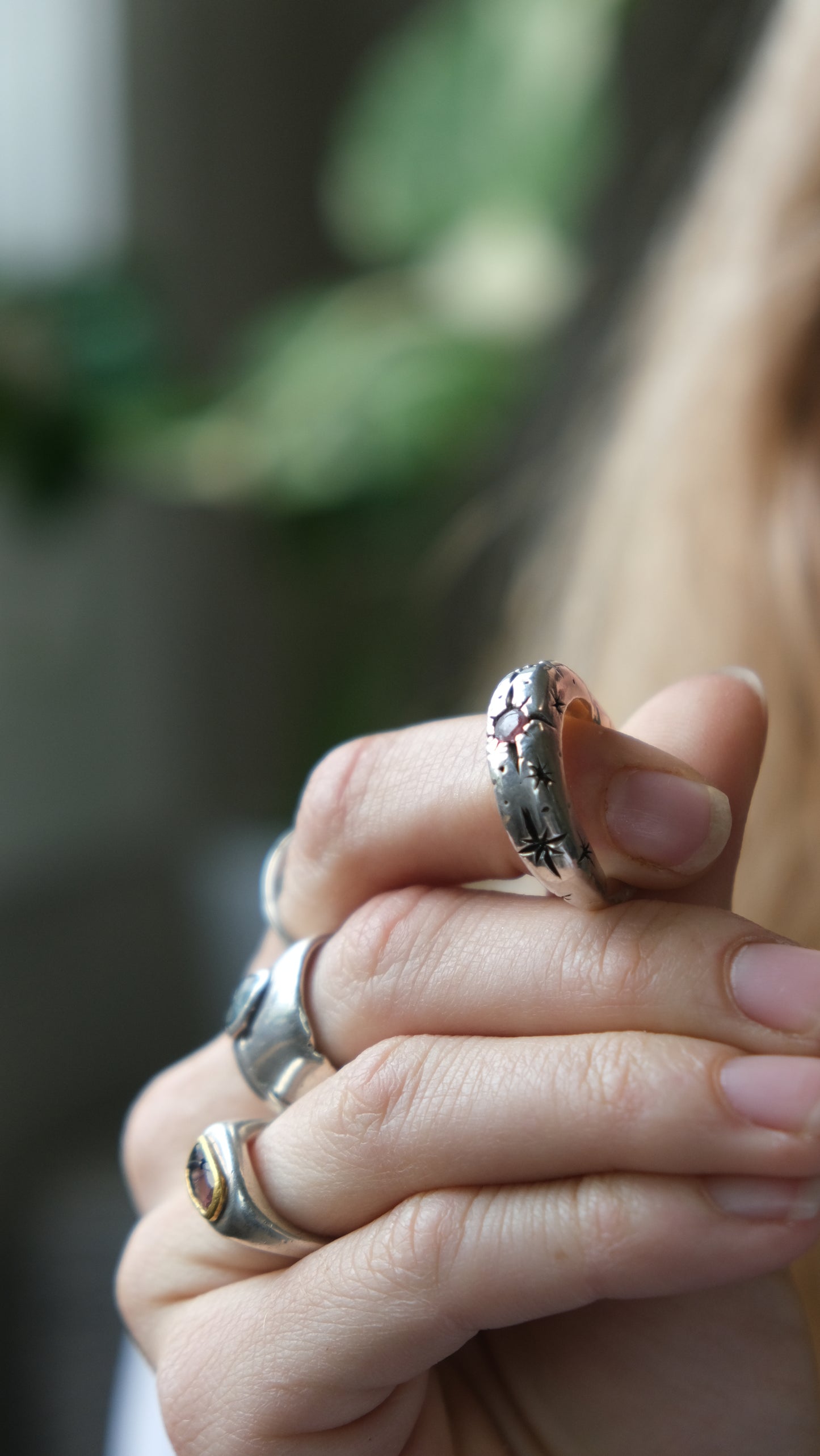 Pink Tourmaline Ring -size 8
