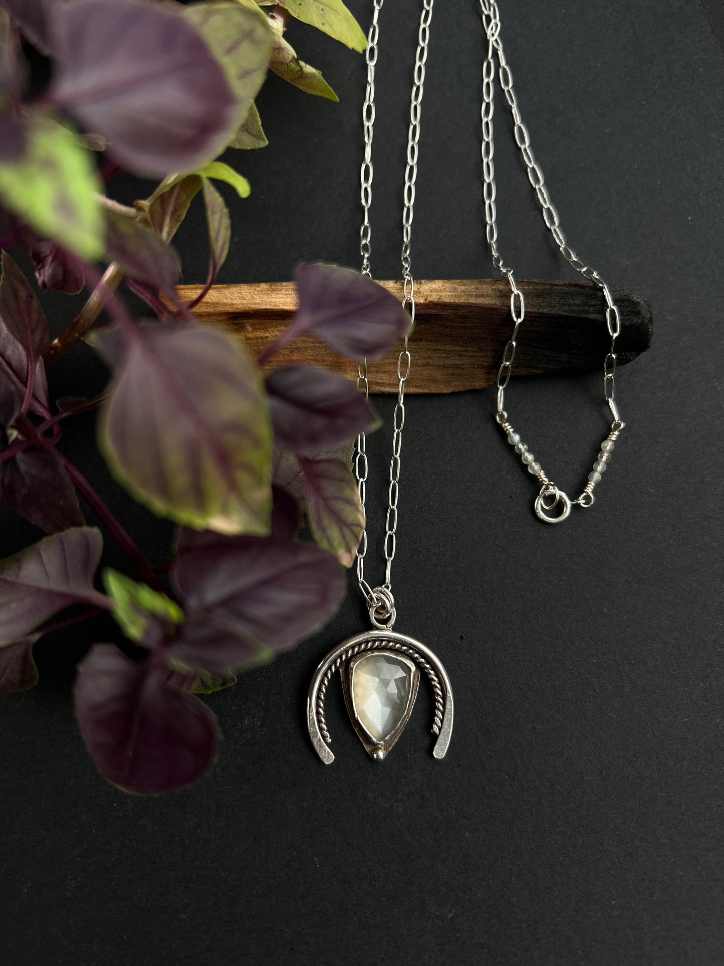 Gray Moonstone Pendant