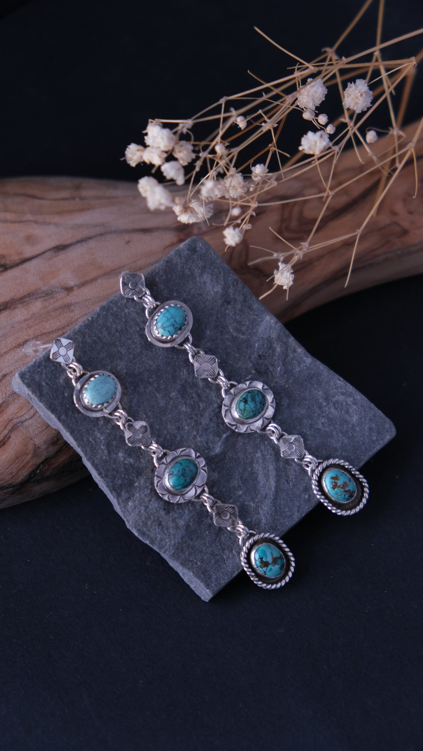 Turquoise Zia Drop Earrings