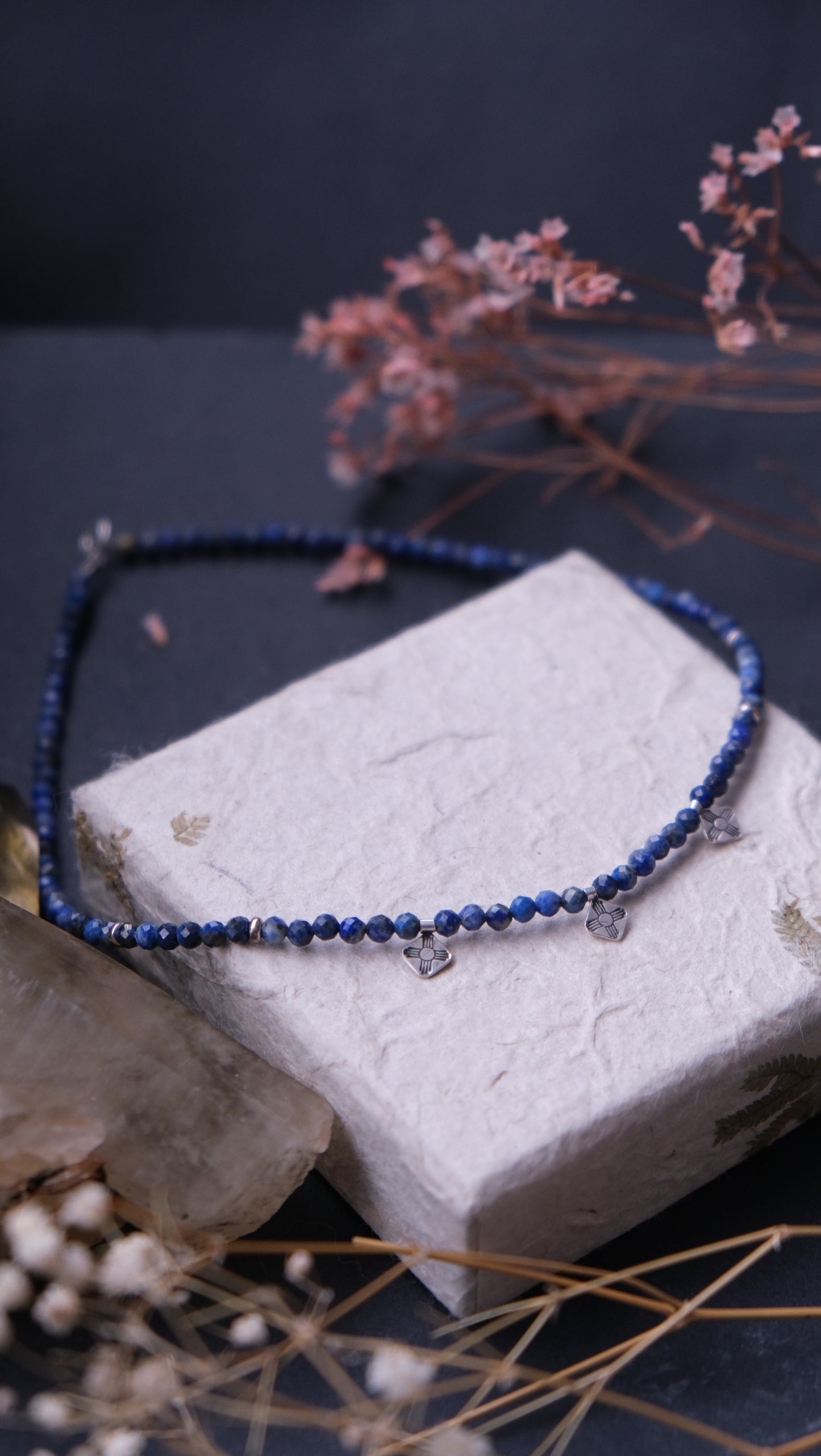 Lapis Lazuli Beaded Choker