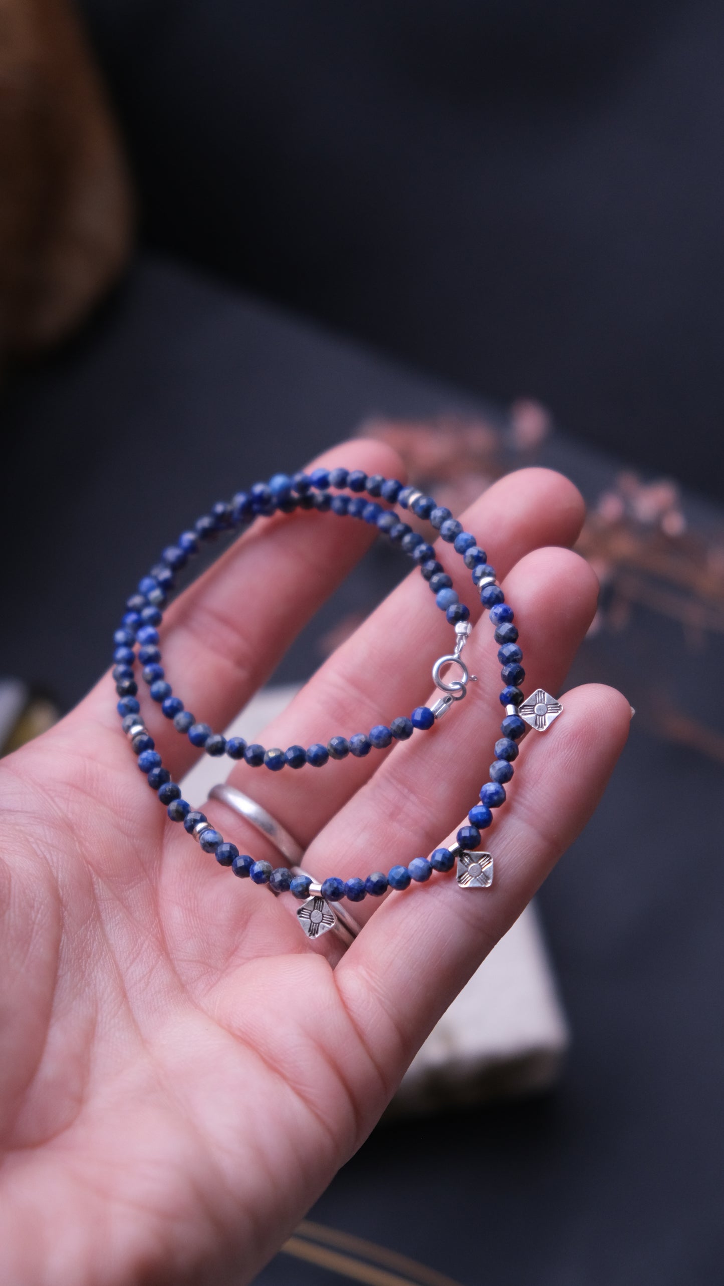 Lapis Lazuli Beaded Choker