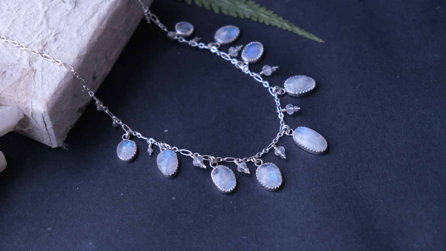 Moonstone Charm Necklace