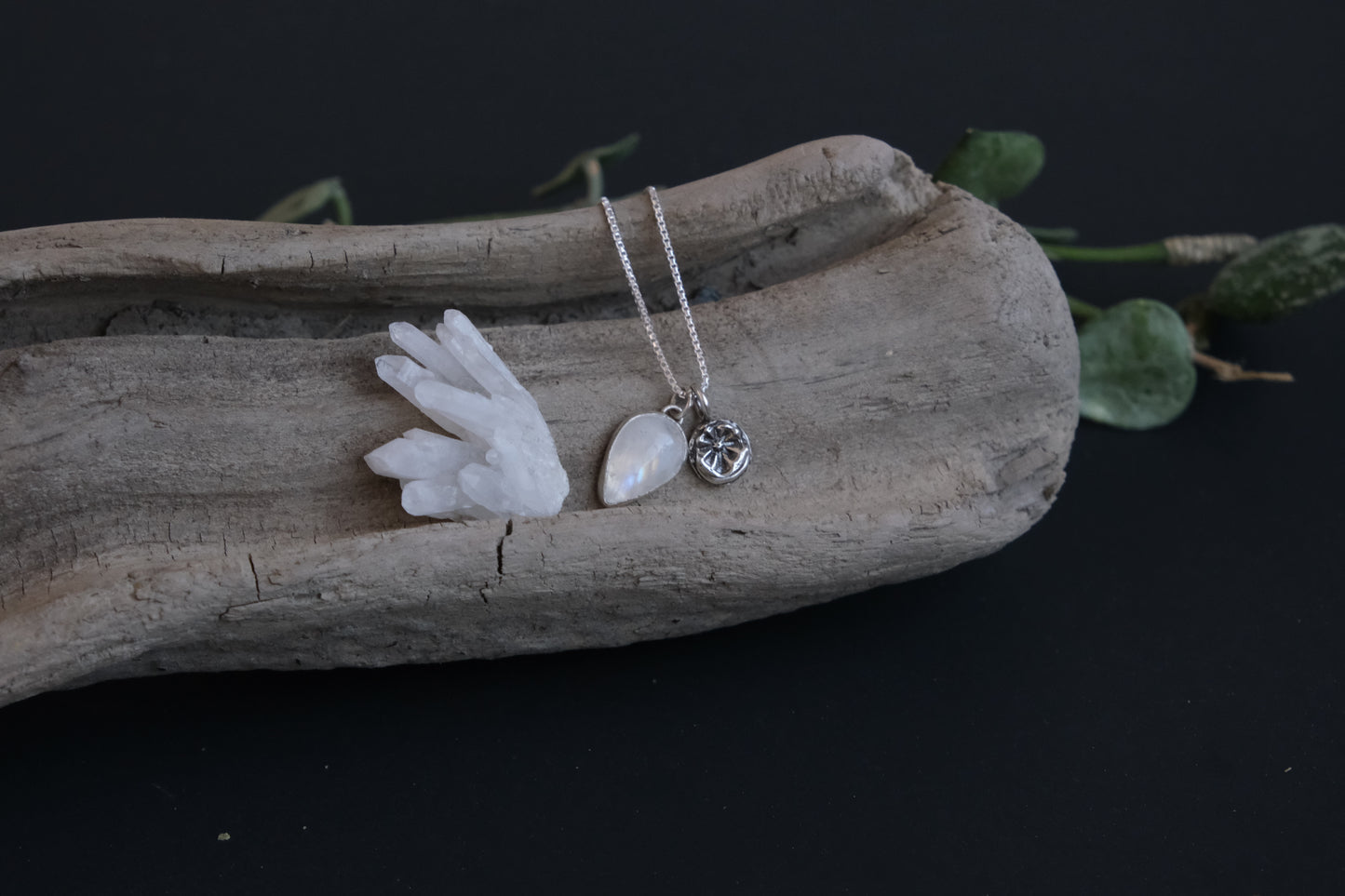 Moonstone Charm Necklace