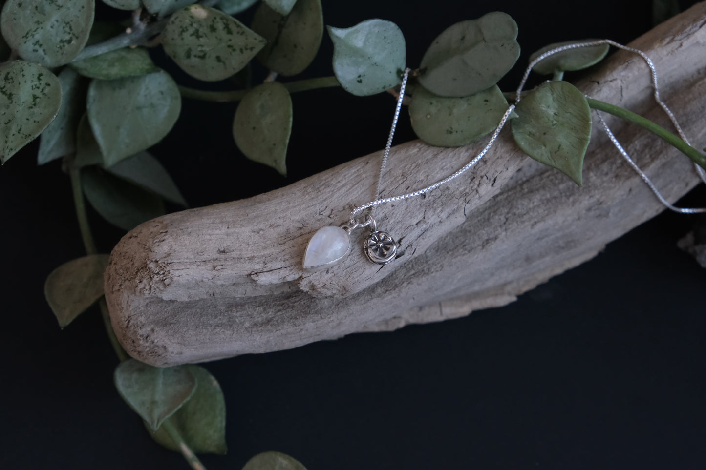 Moonstone Charm Necklace