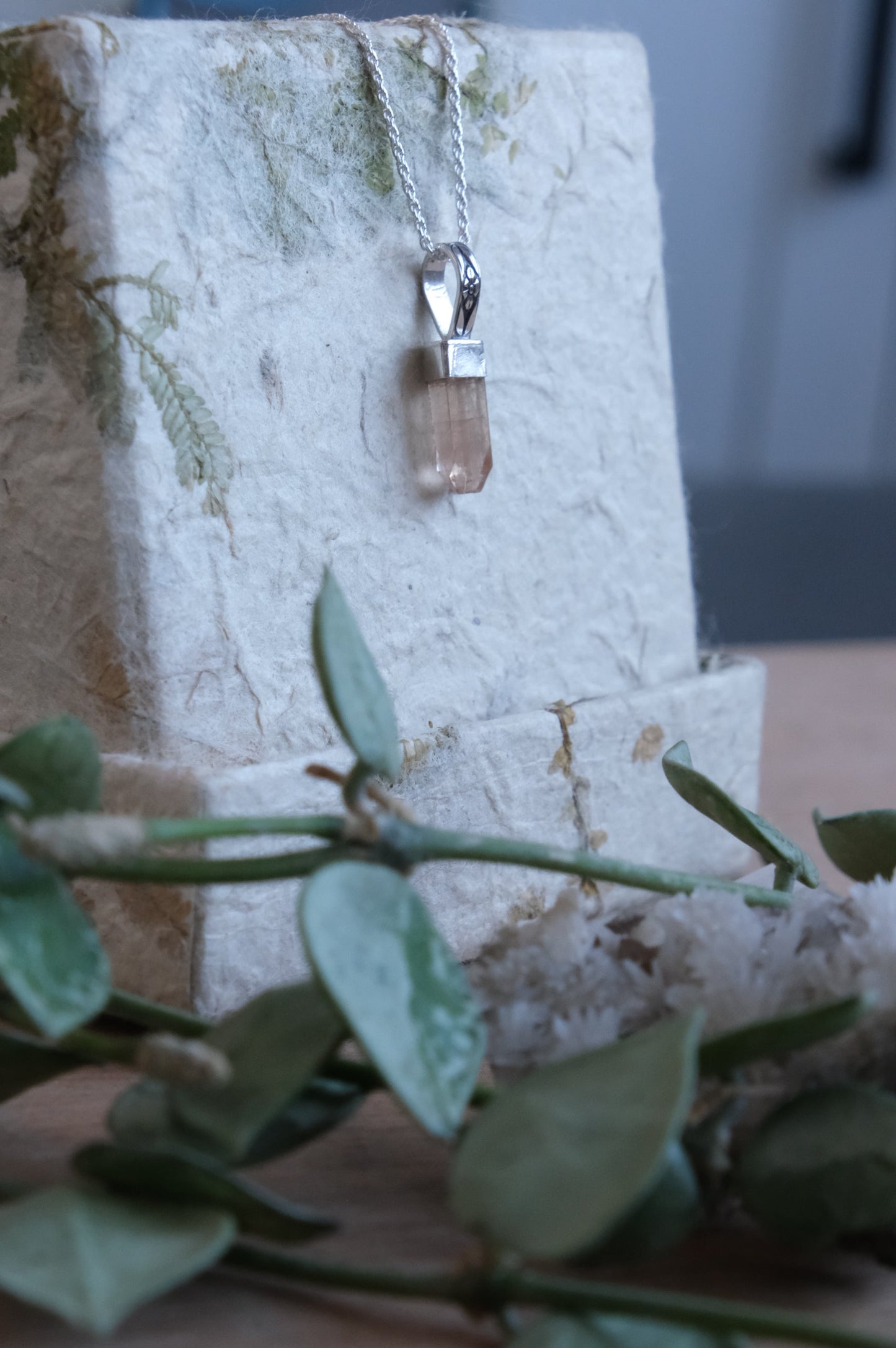 Utah Topaz Charm Necklace