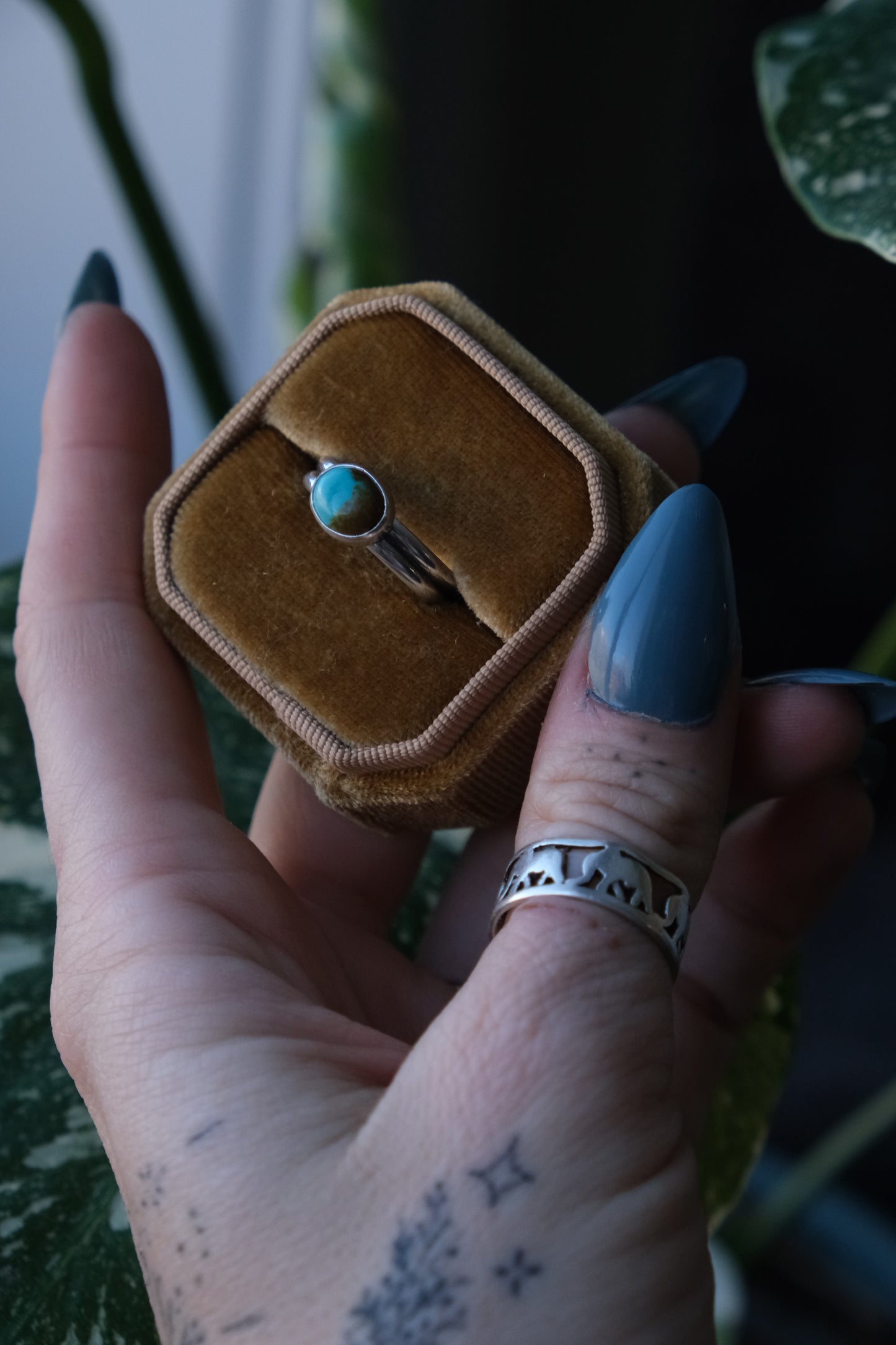 Turquoise Duo Ring -size 8.5