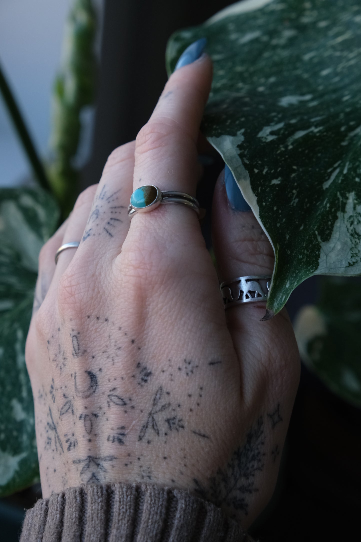 Turquoise Duo Ring -size 8.5
