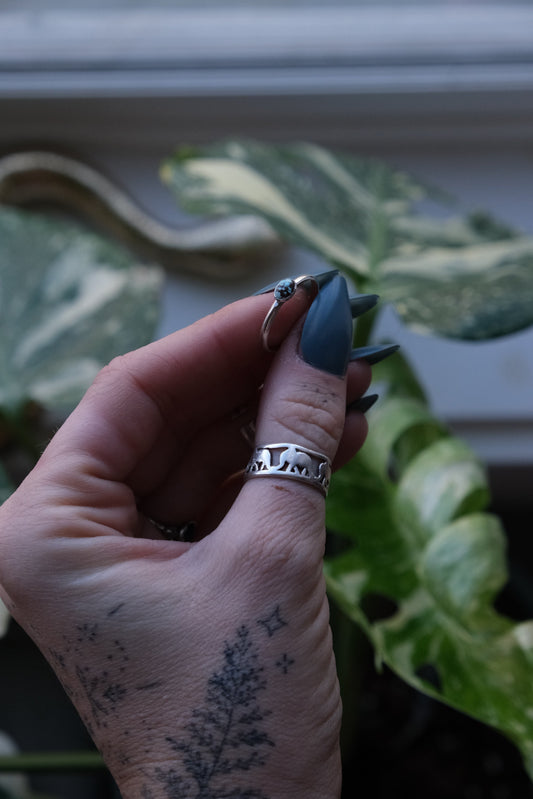 Turquoise Stacker Ring -size 8.5