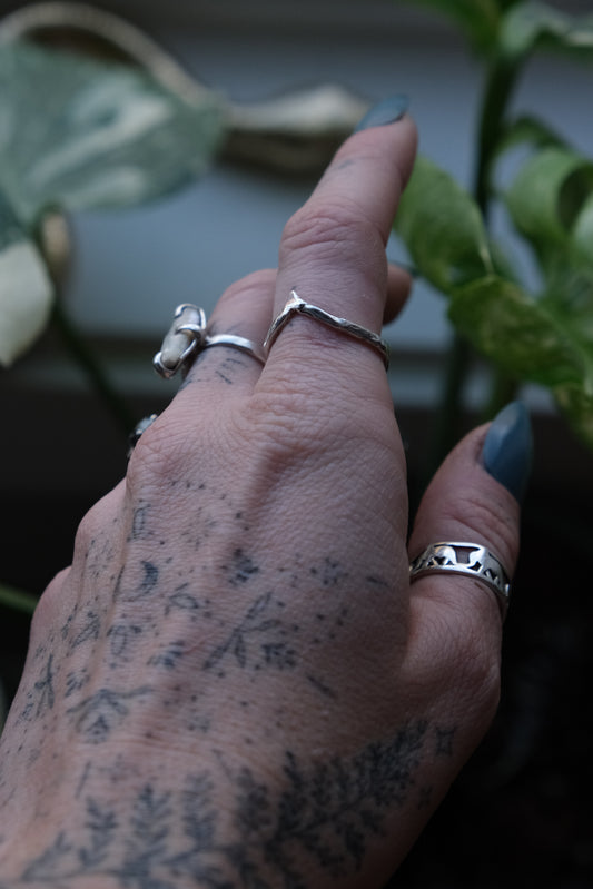 Organic Stacker Ring -size 8.75