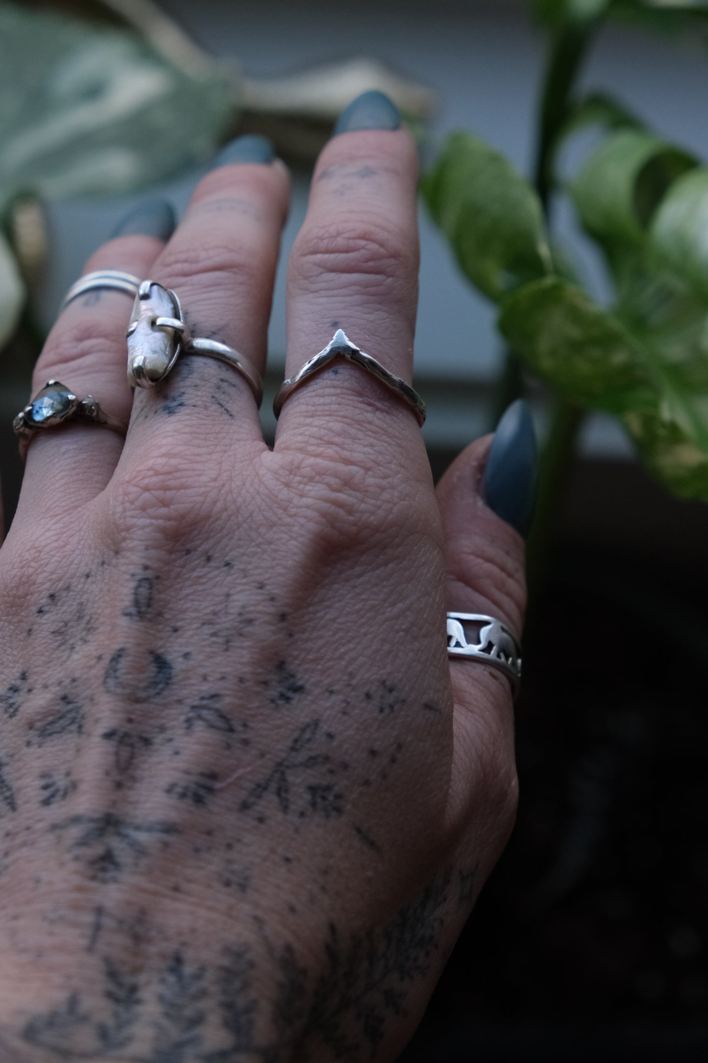 Organic Stacker Ring -size 8.75