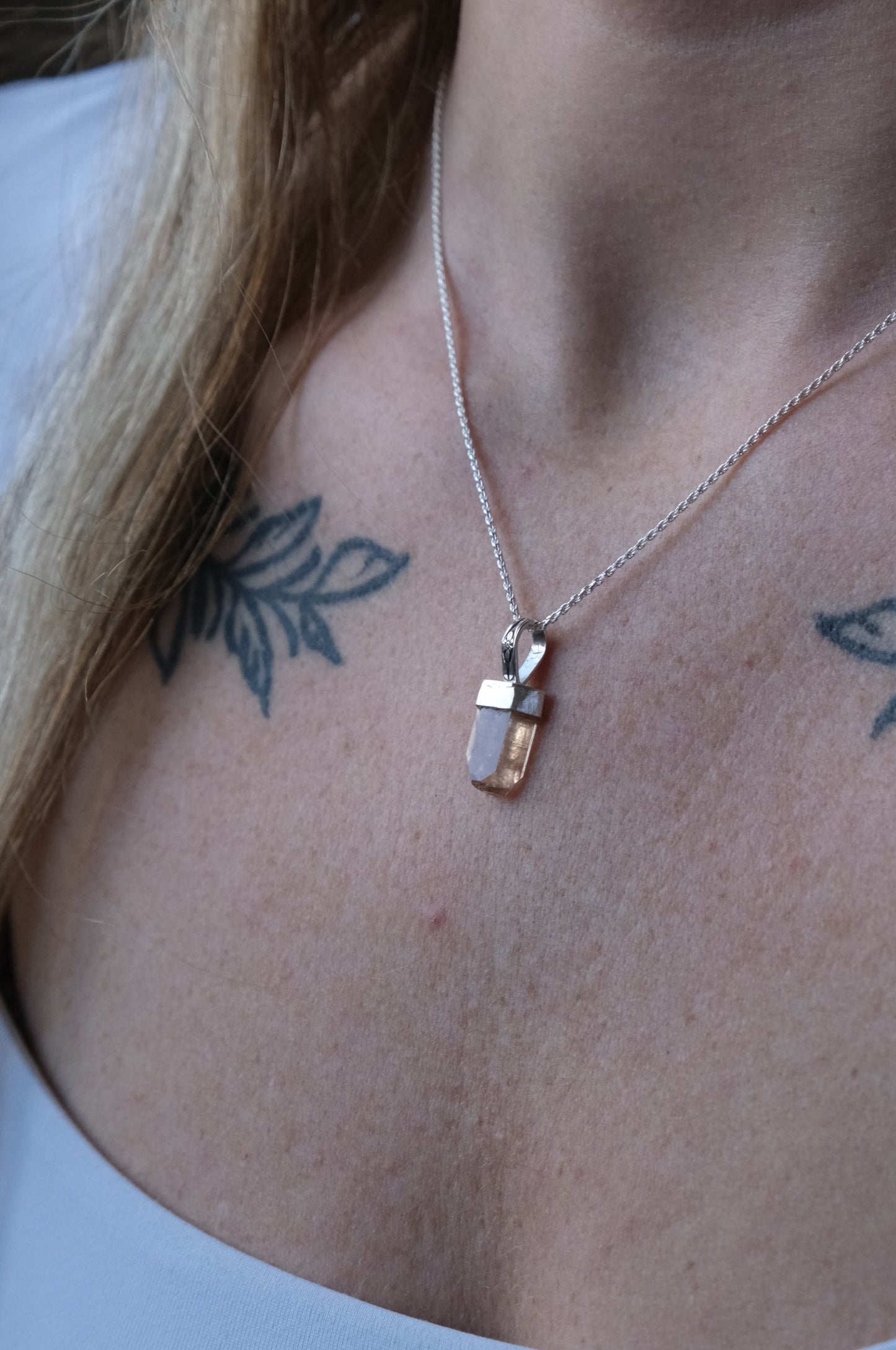 Utah Topaz Charm Necklace