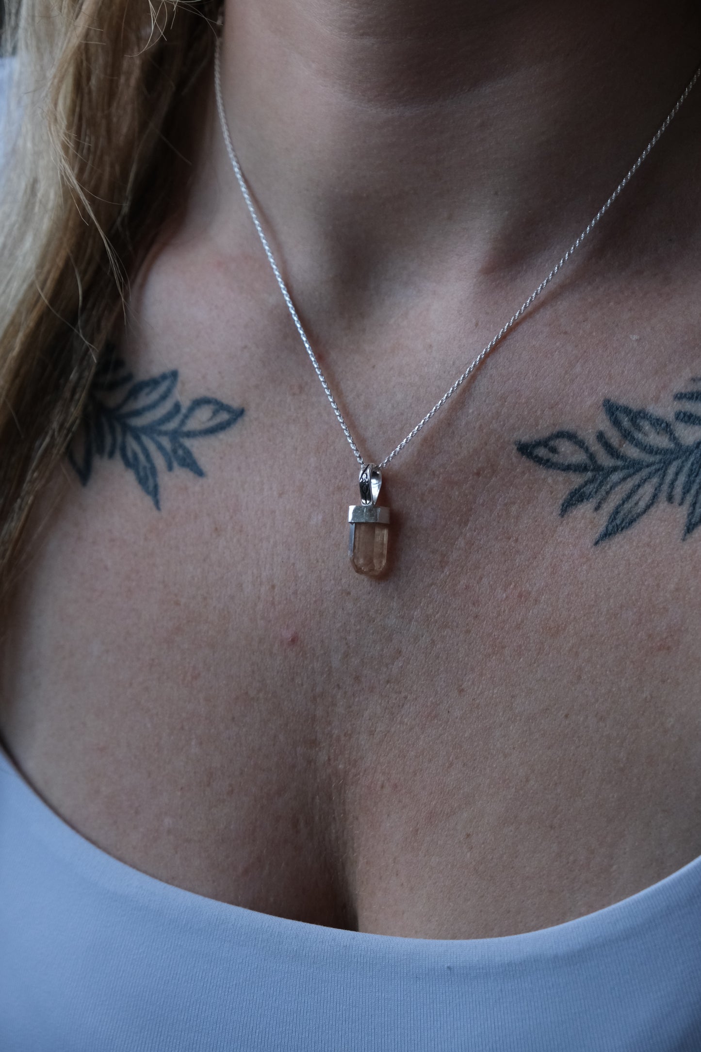 Utah Topaz Charm Necklace