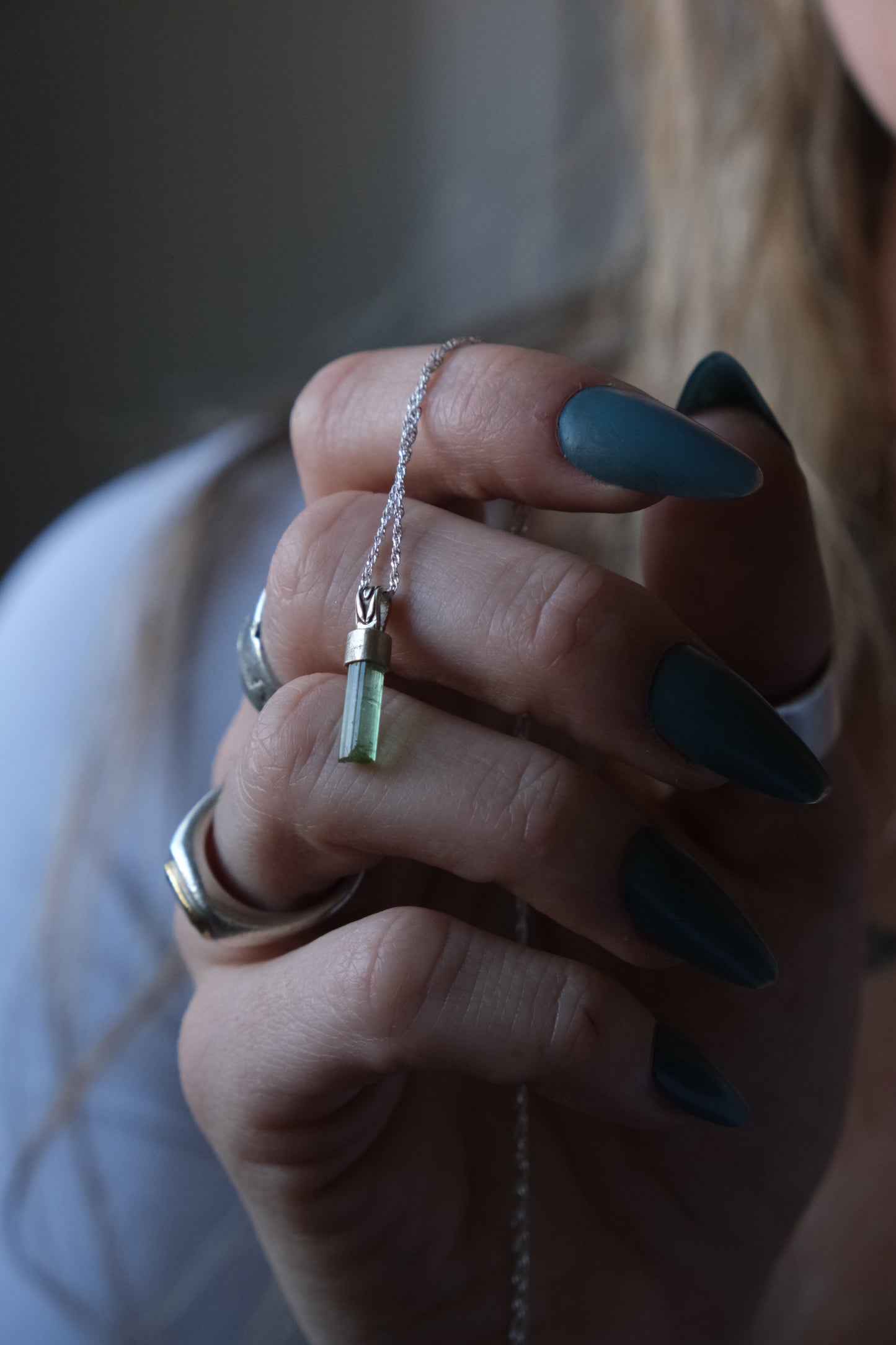 Tourmaline Charm Necklace