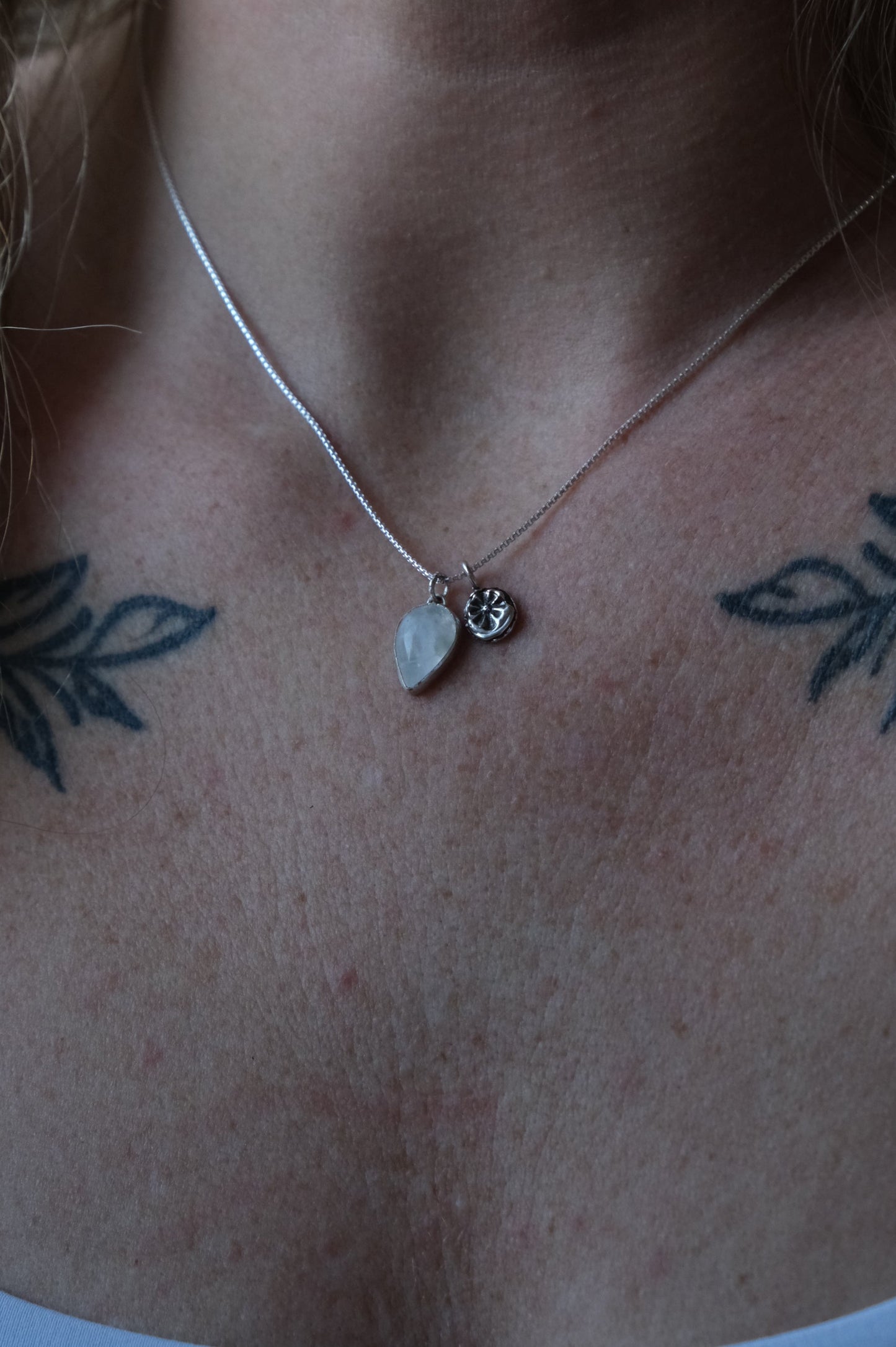 Moonstone Charm Necklace