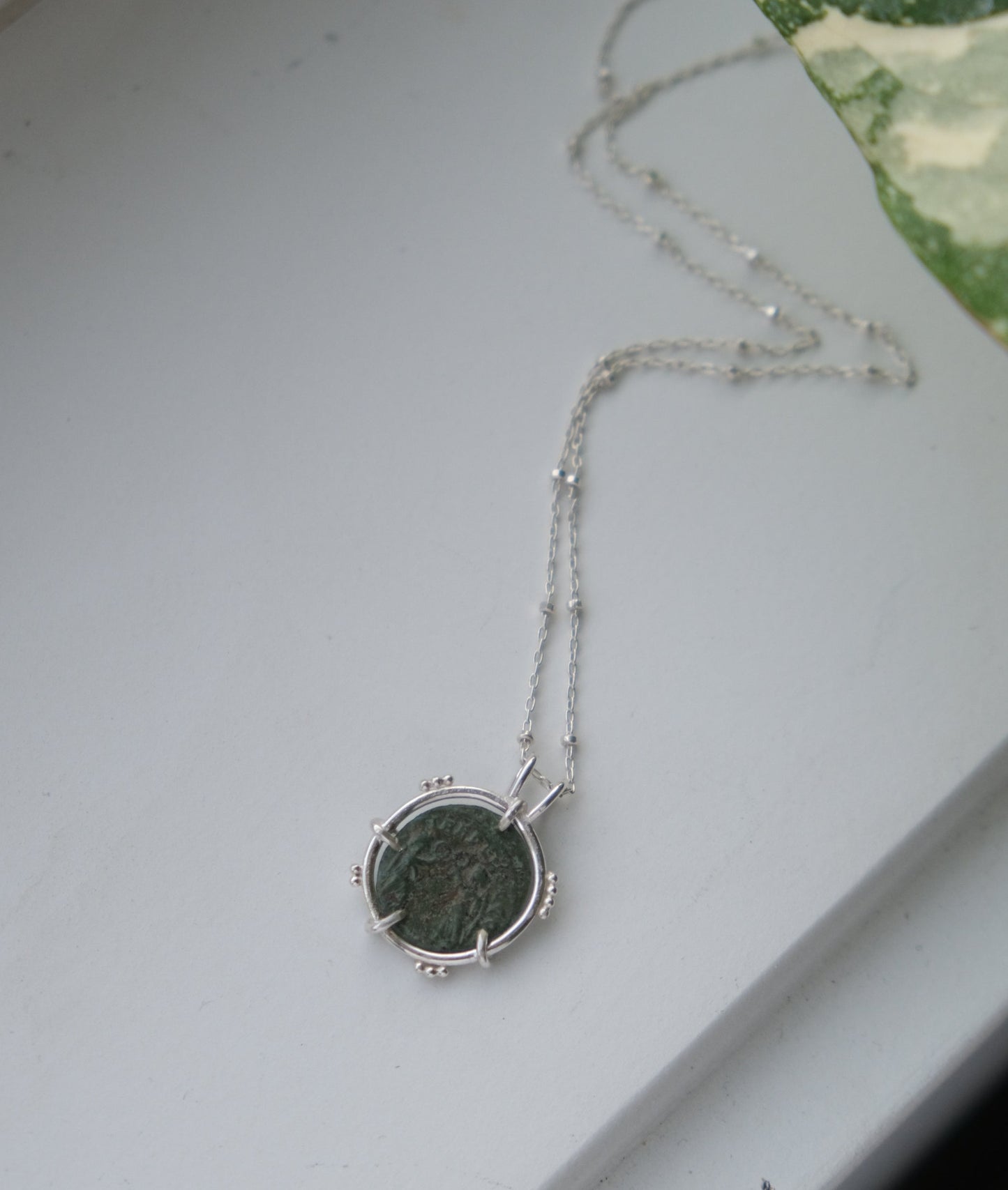 Ancient Roman, Constantine Era Coin Necklace