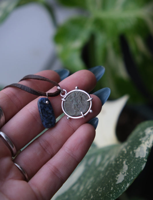 Ancient Roman, Constantine Era Coin Necklace