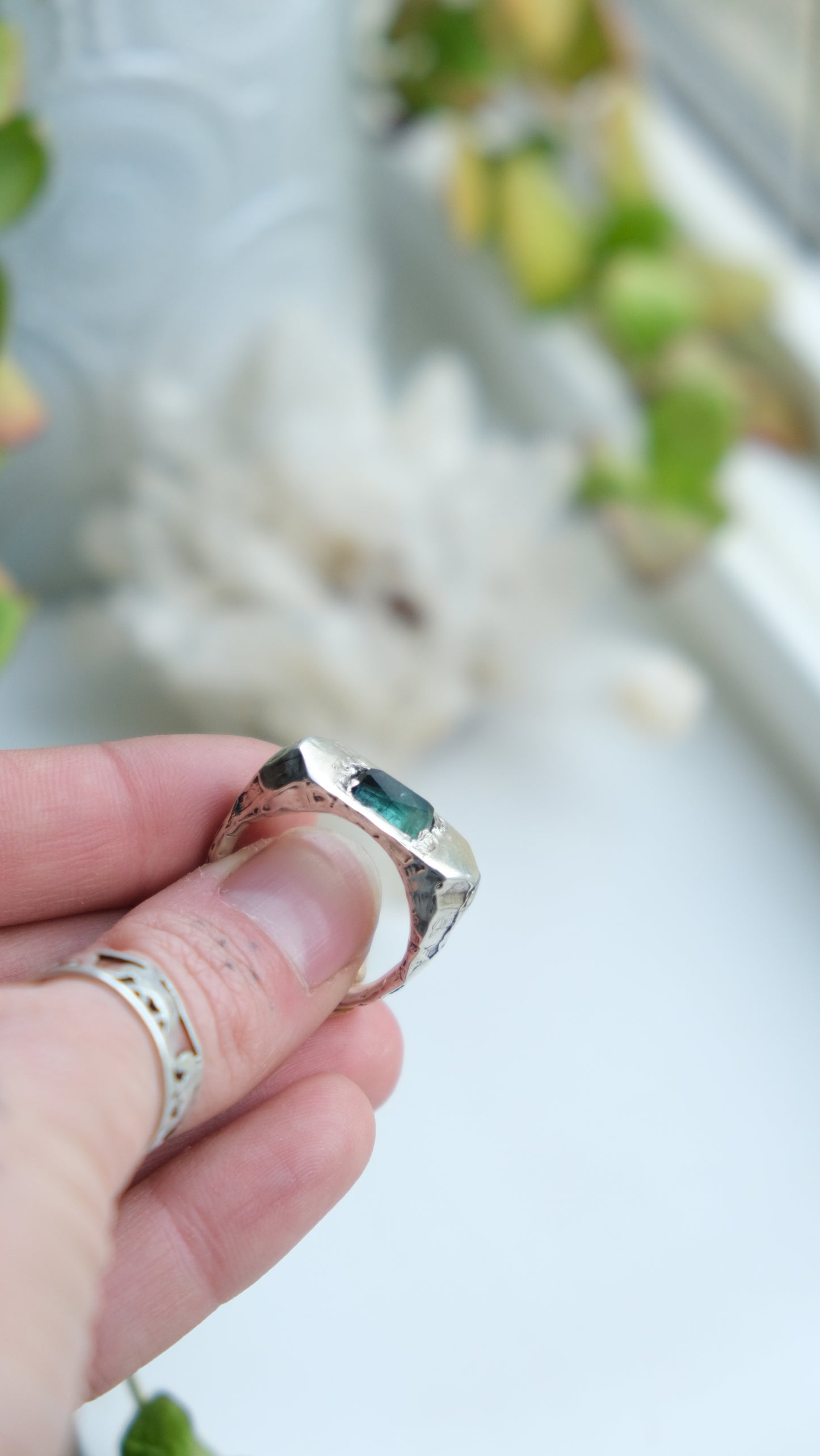 Tourmaline Signet Ring -size 10
