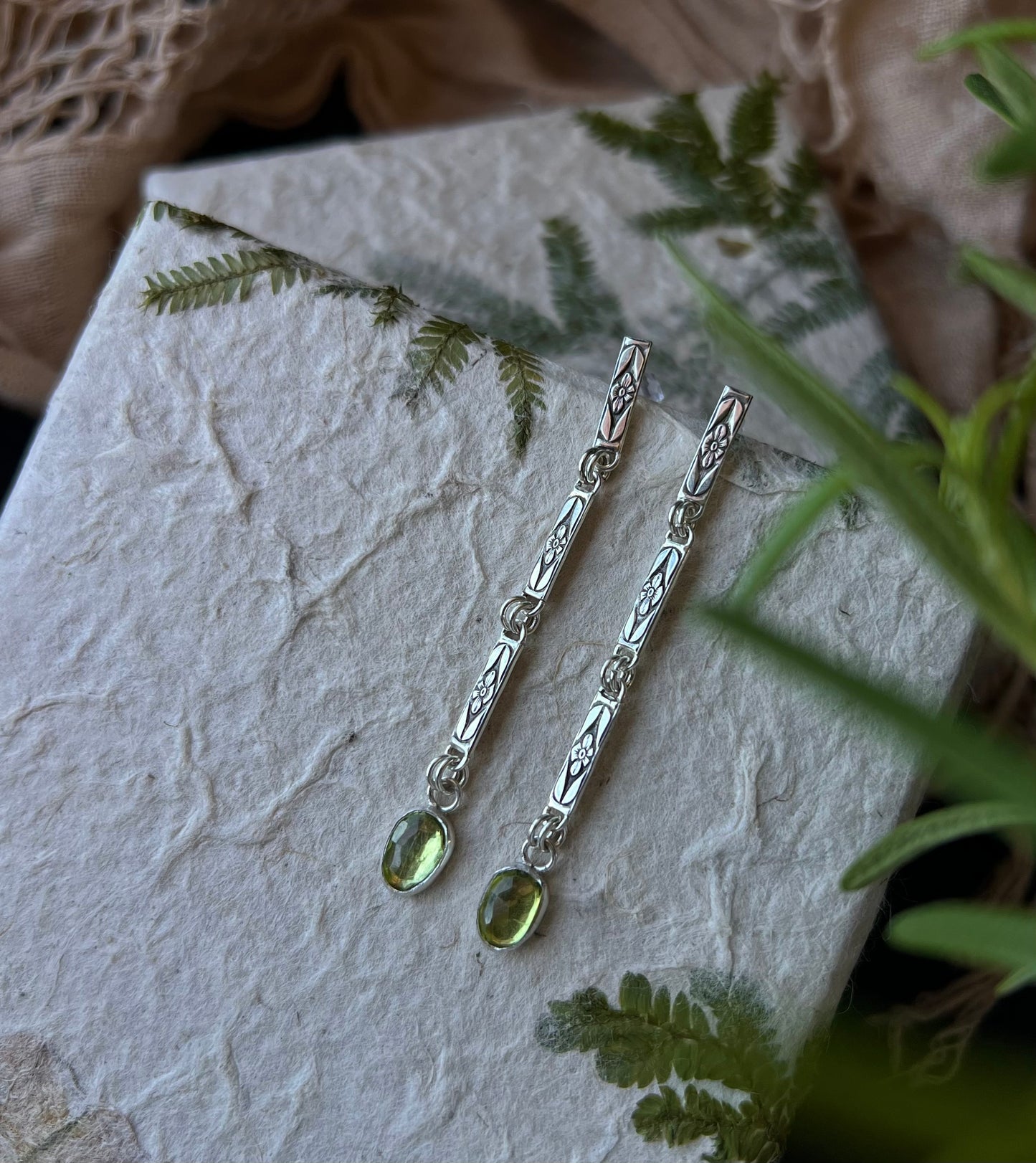 Peridot Drop Earrings