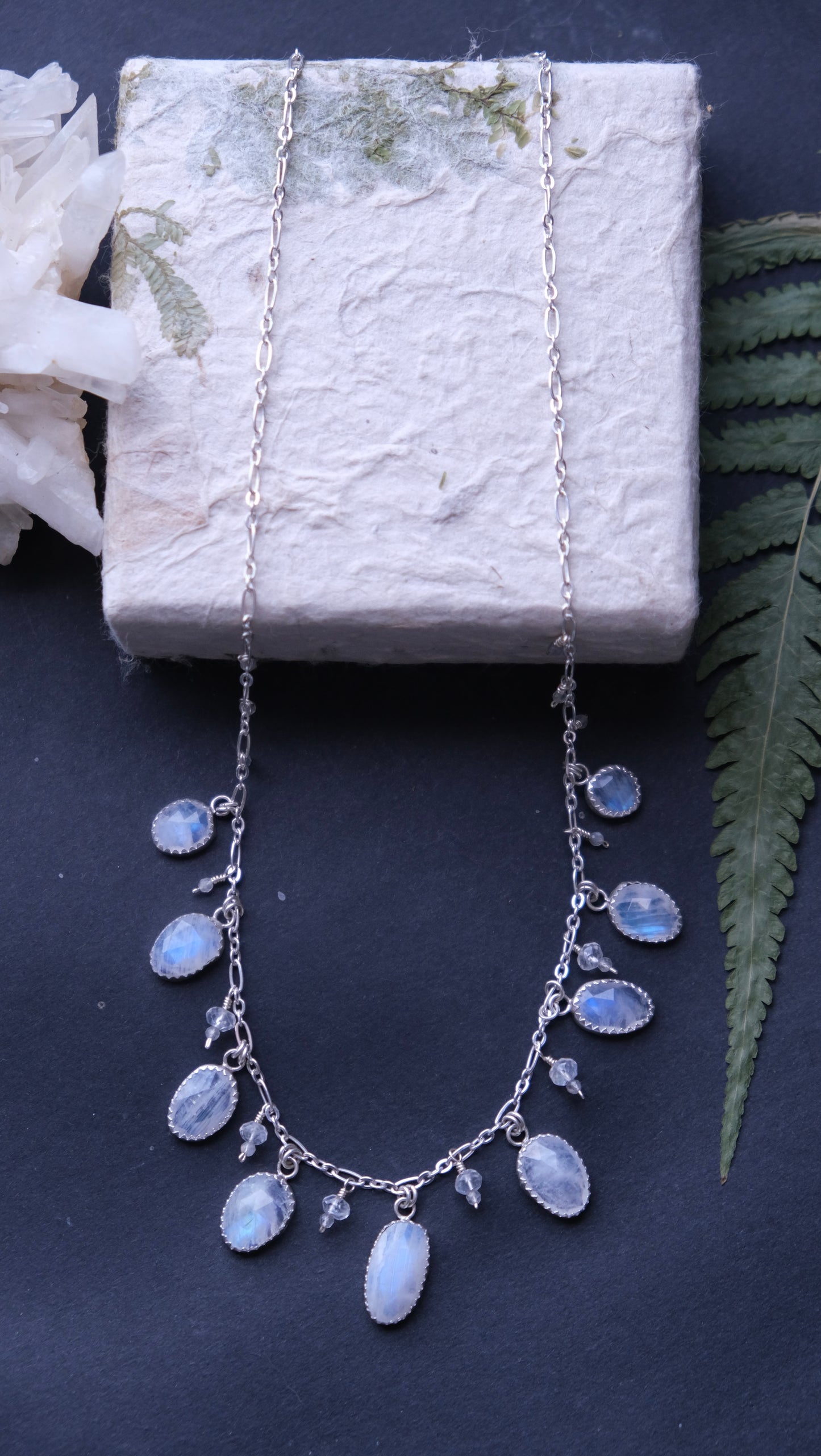 Moonstone Charm Necklace