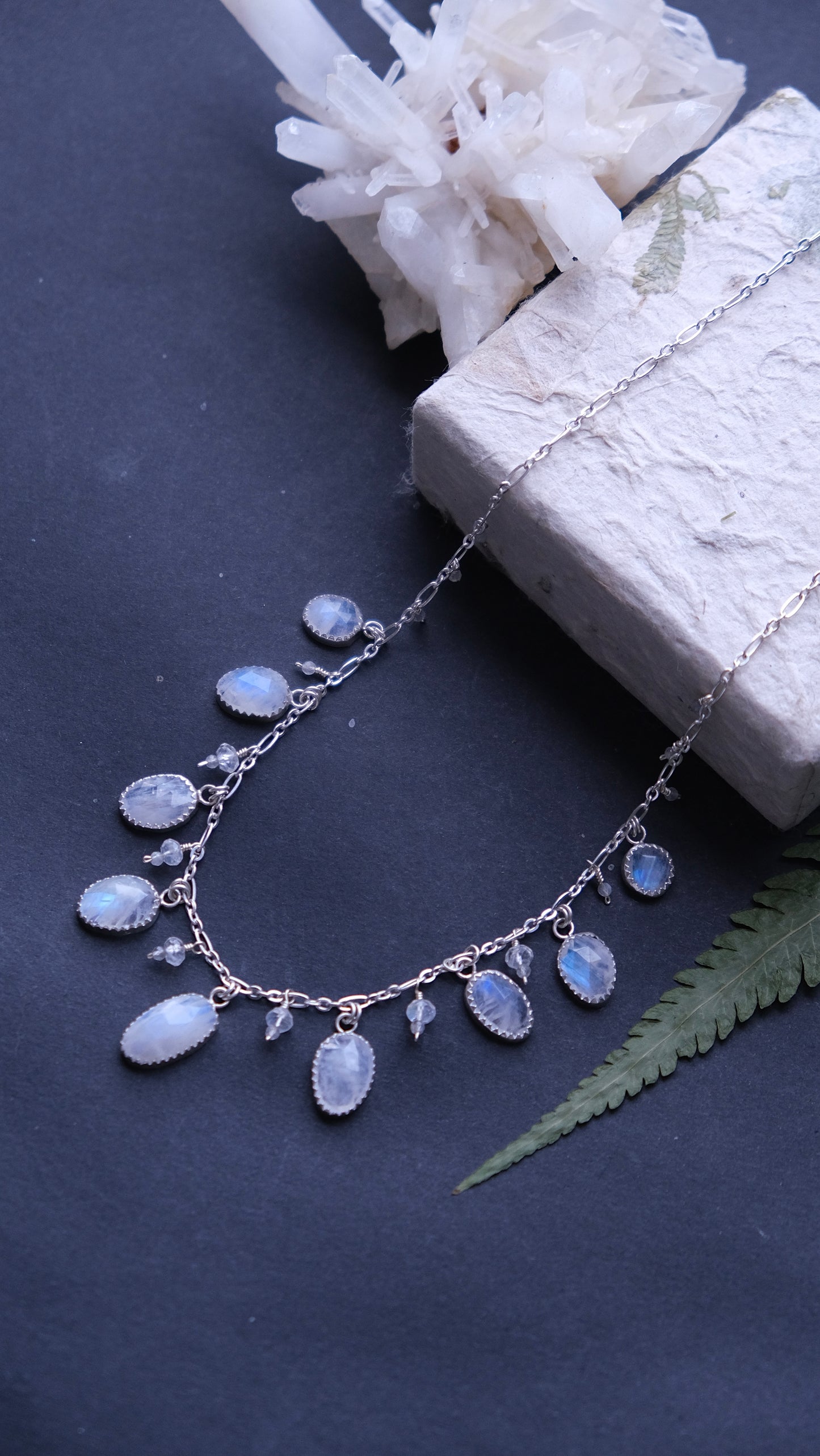 Moonstone Charm Necklace