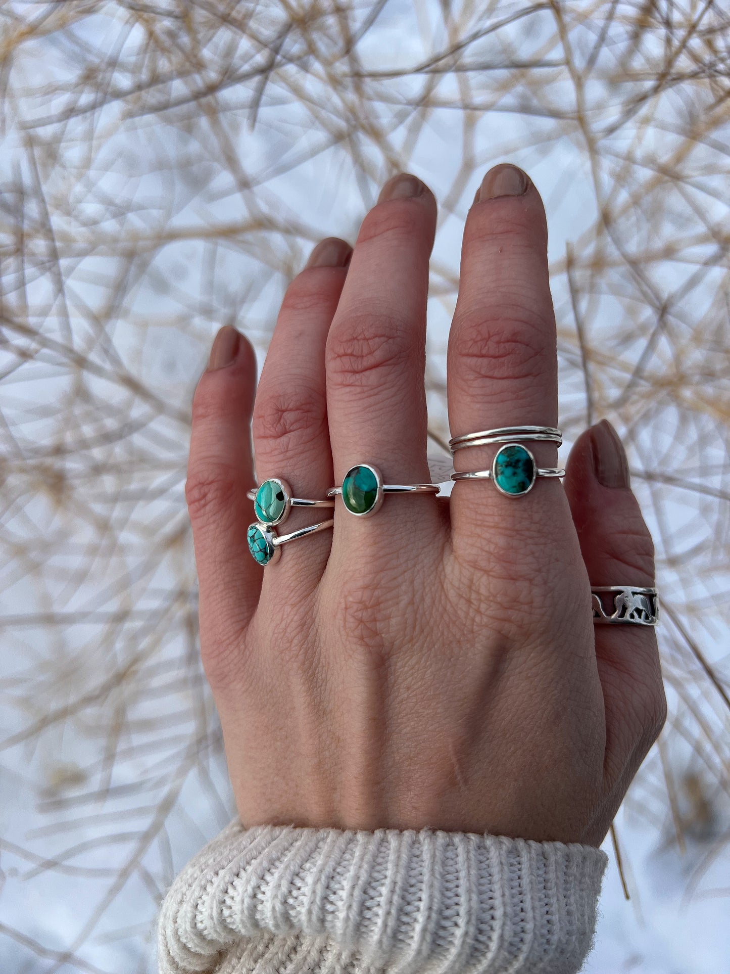 Turquoise Stacker Rings