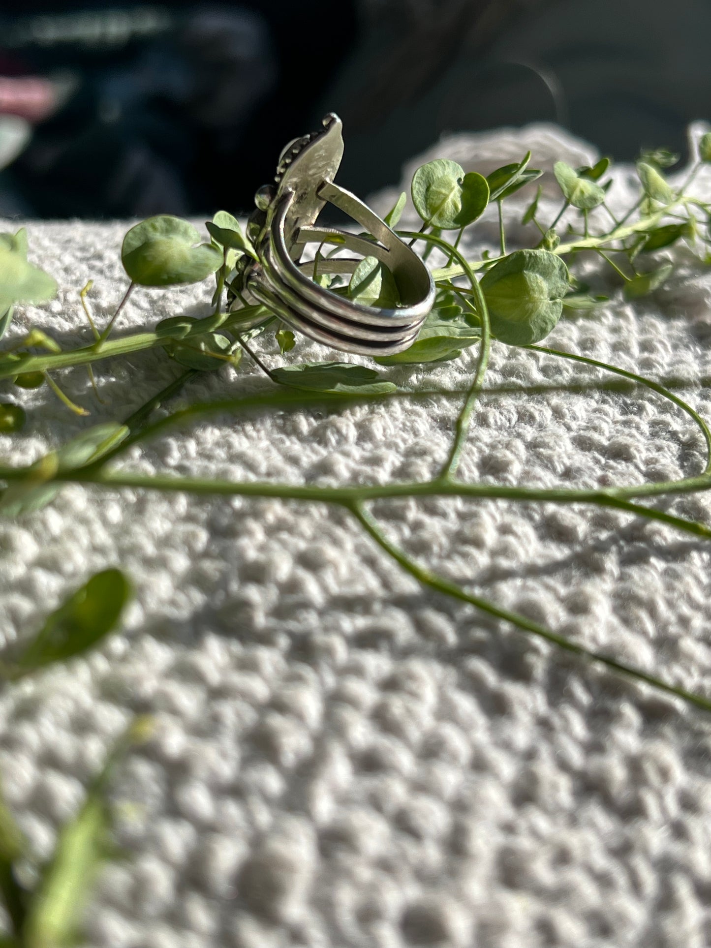 Labradorite & Moonstones Statement Ring