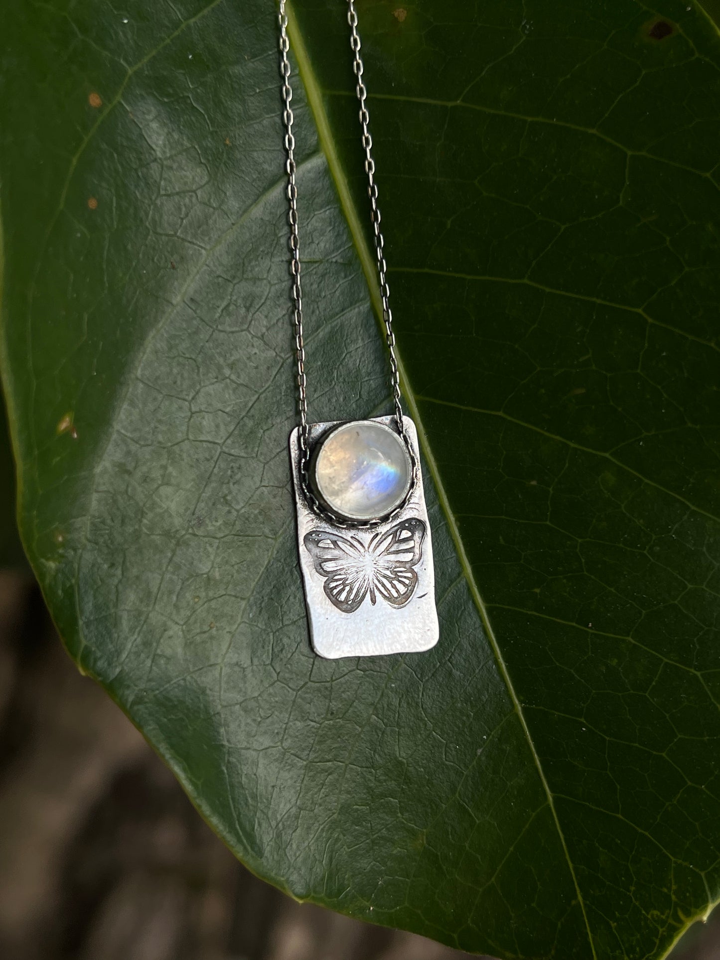 The Flutter Pendant in Moonstone