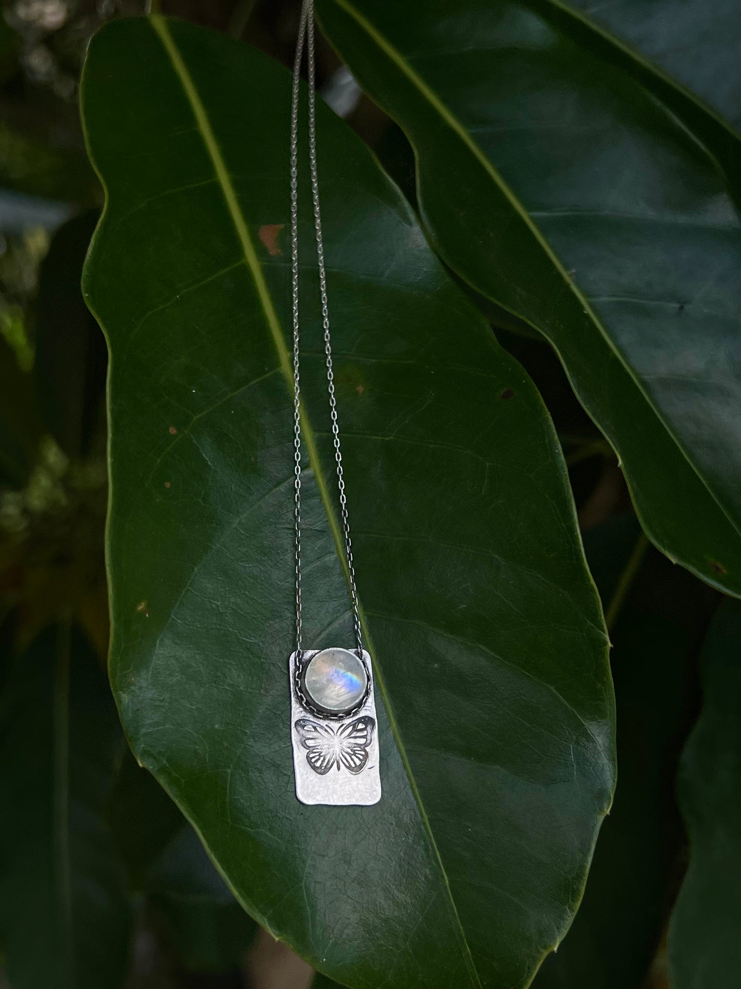 The Flutter Pendant in Moonstone