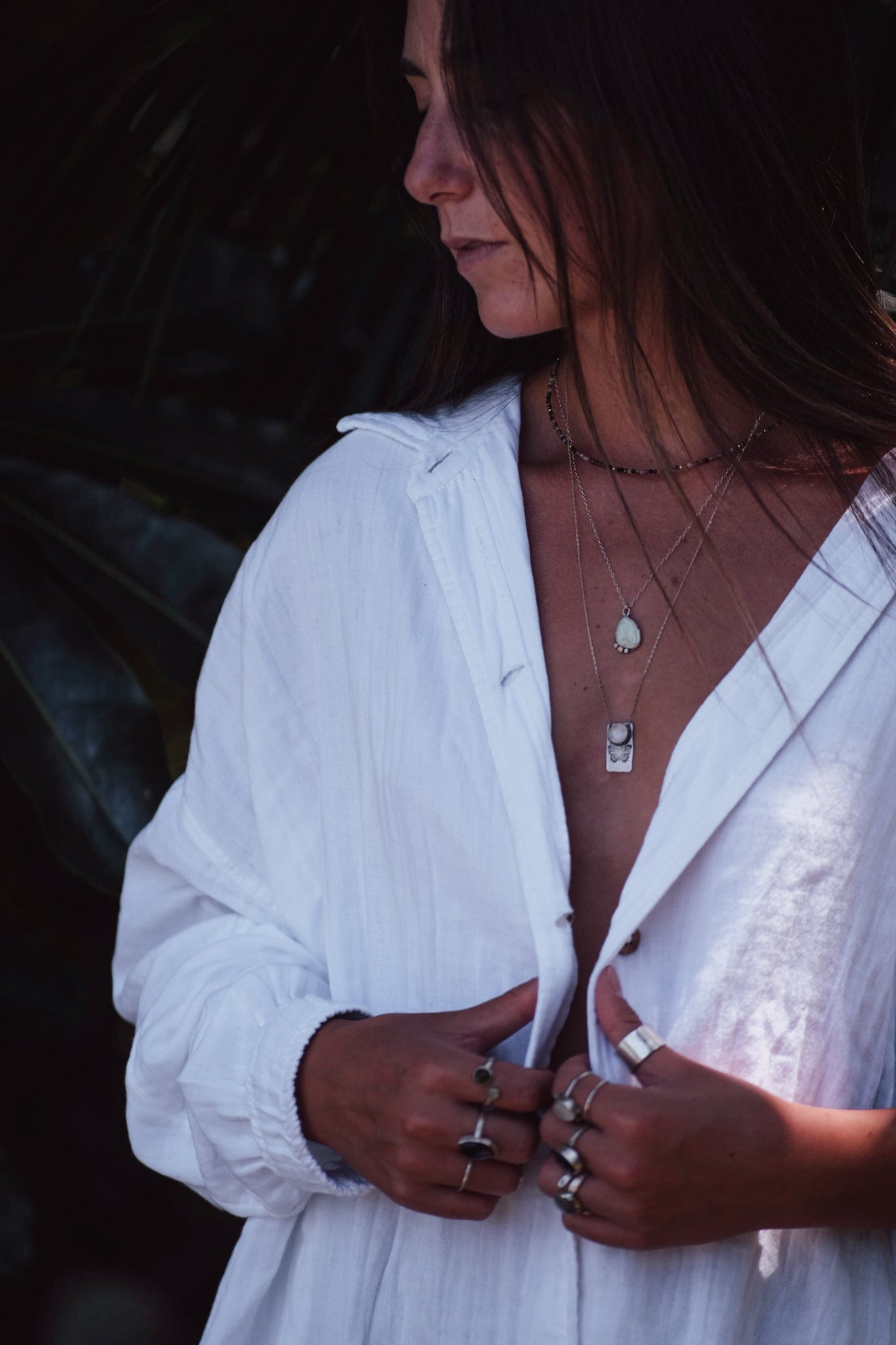 The Flutter Pendant in Moonstone