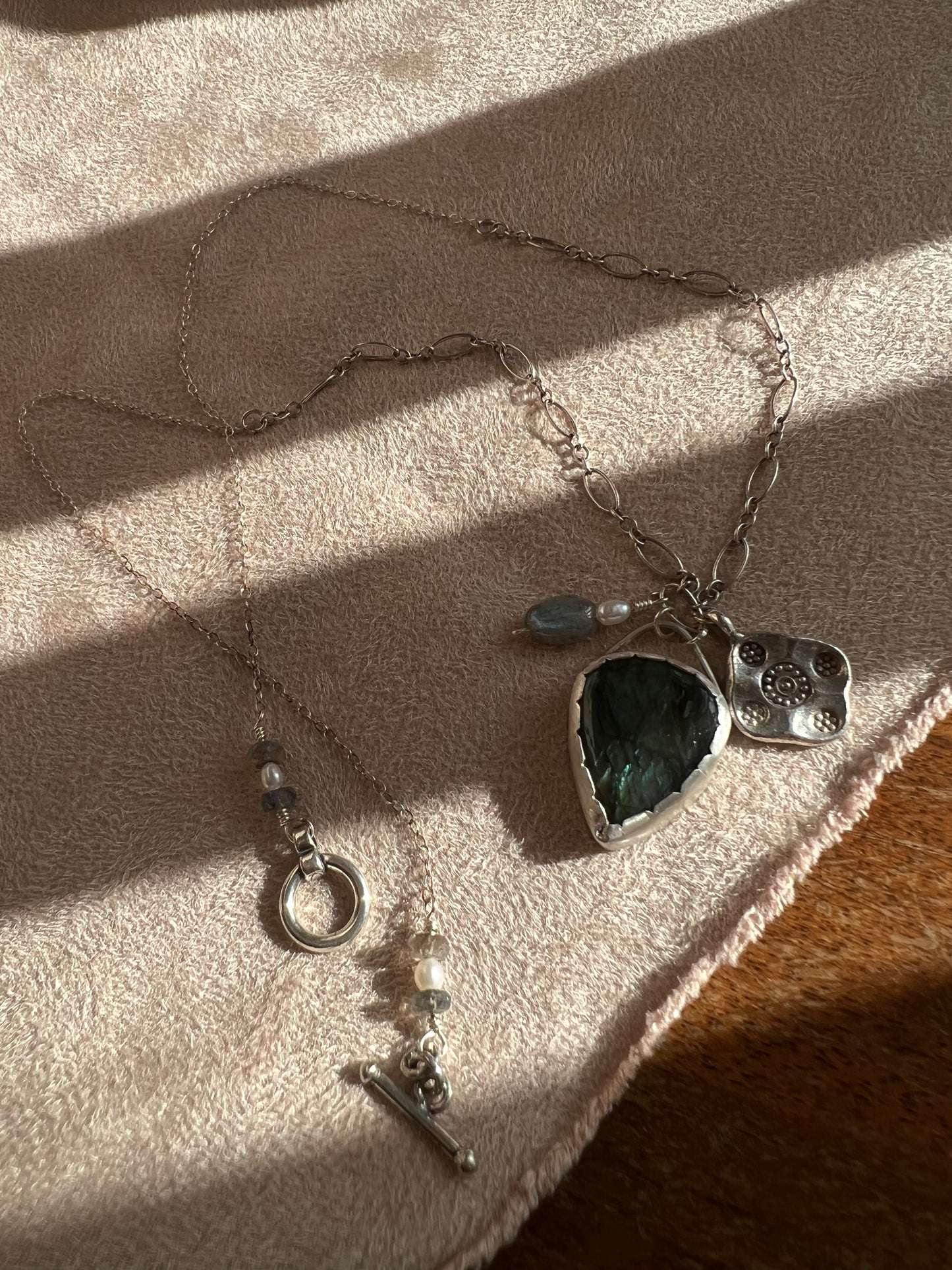 Labradorite Charm Necklace